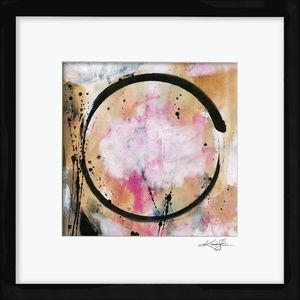 Original framed Enso painting - Enso Abstract 12